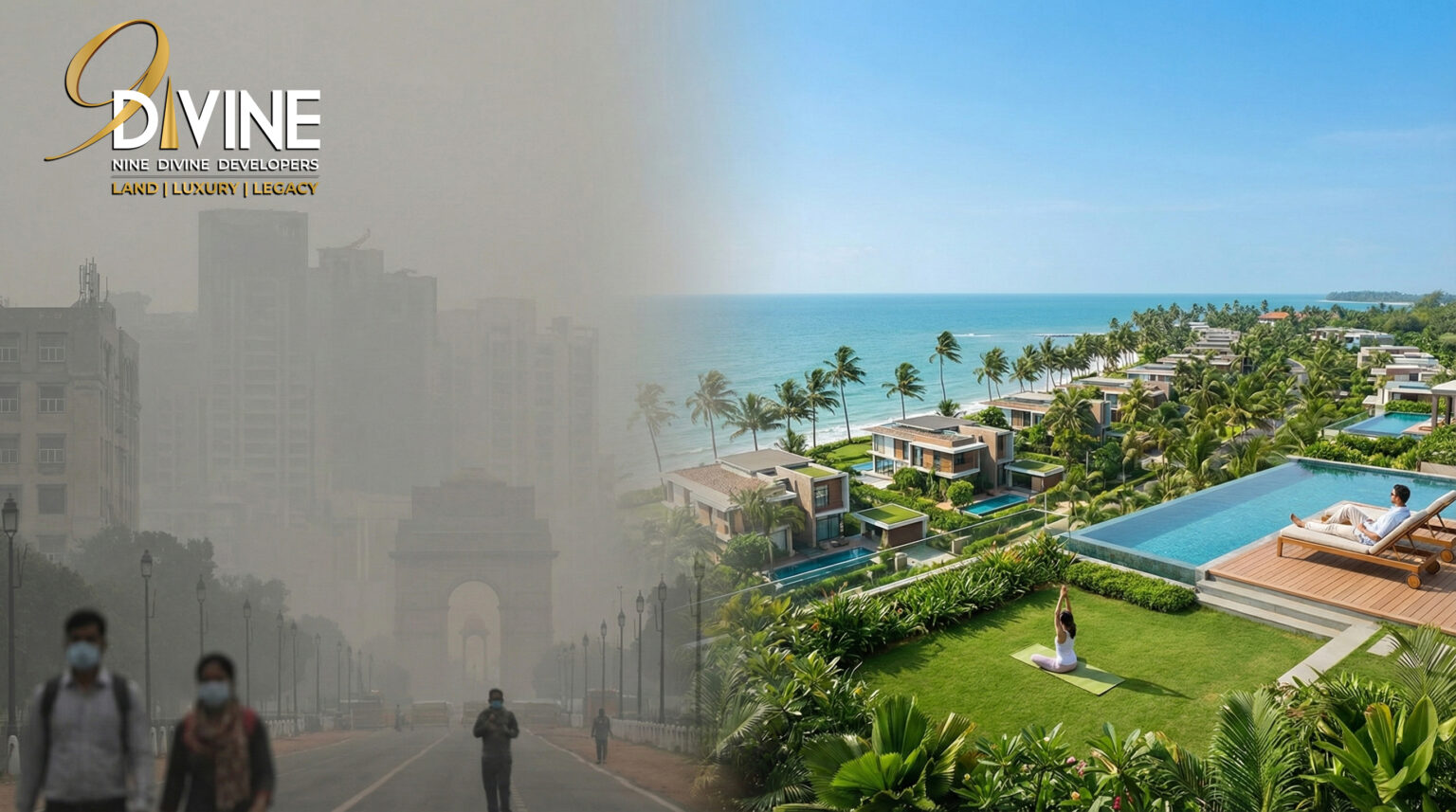 Luxury Villa Plots in Maha Goa vs Delhi’s PM2.5 Crisis