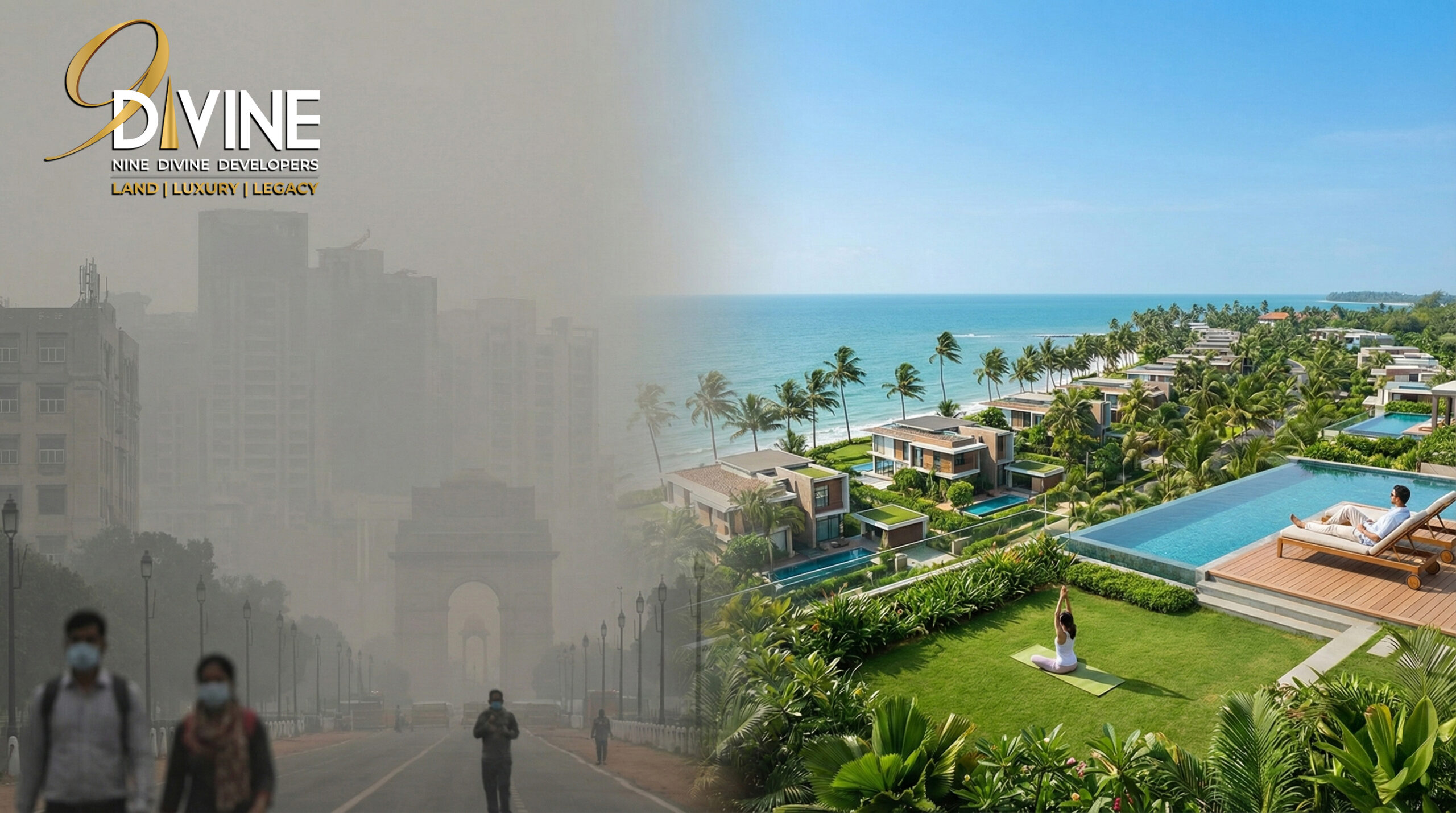 Luxury Villa Plots in Maha Goa vs Delhi’s PM2.5 Crisis